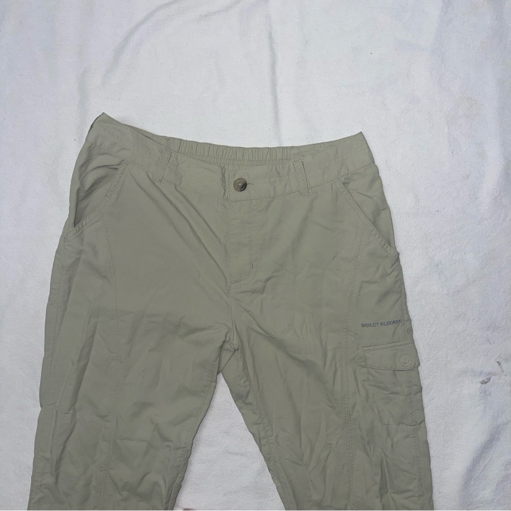 Columbia Insect Blocker Hiking Pants Women’s 4 Regular Khaki Outdoor Travel - Picture 3 of 16